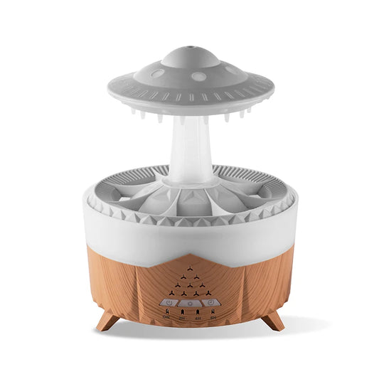 350Ml Aroma Air Humidifier Mini Usb Remote Control Raindrop Colorful Light Aromatherapy Room Rain Cloud Aroma Oil Diffuser
