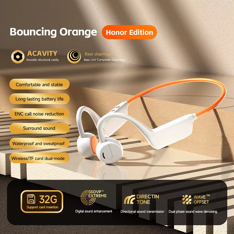 Bone Conduction Headset Wireless Swimming Sports Headphone IPX8 Bluetooth 5.4 with Mic Waterproof Exercise Fitness 2026