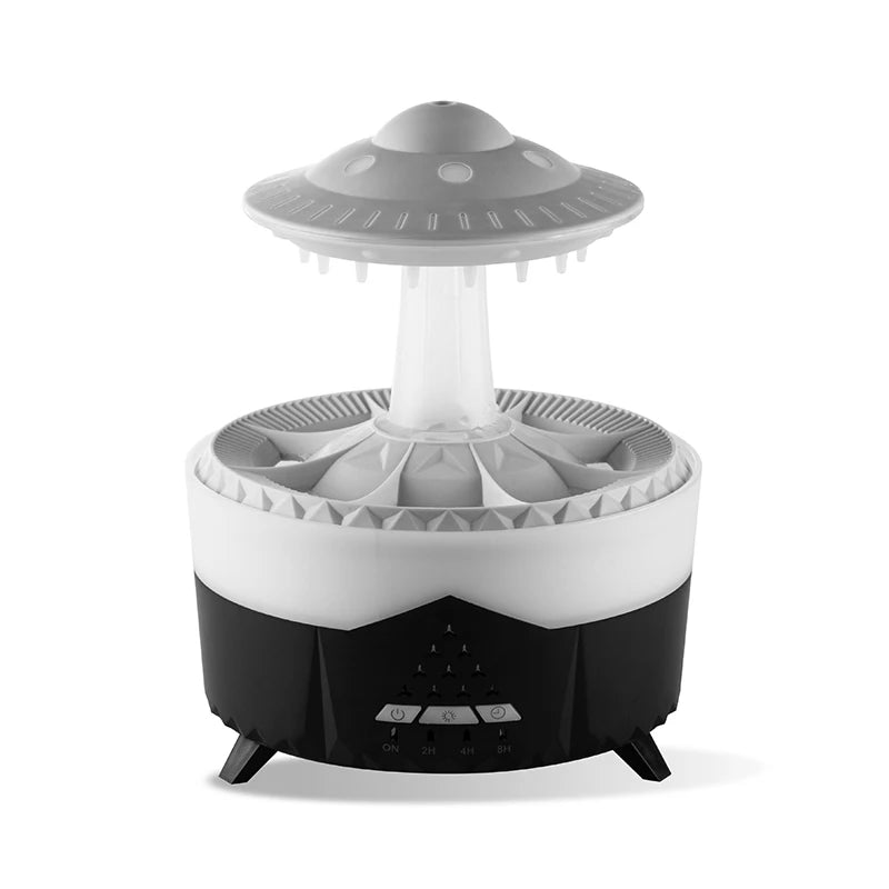 350Ml Aroma Air Humidifier Mini Usb Remote Control Raindrop Colorful Light Aromatherapy Room Rain Cloud Aroma Oil Diffuser