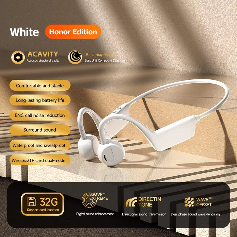 Bone Conduction Headset Wireless Swimming Sports Headphone IPX8 Bluetooth 5.4 with Mic Waterproof Exercise Fitness 2026