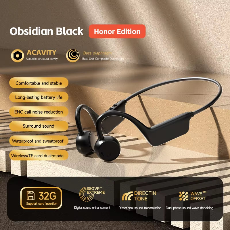 Bone Conduction Headset Wireless Swimming Sports Headphone IPX8 Bluetooth 5.4 with Mic Waterproof Exercise Fitness 2026