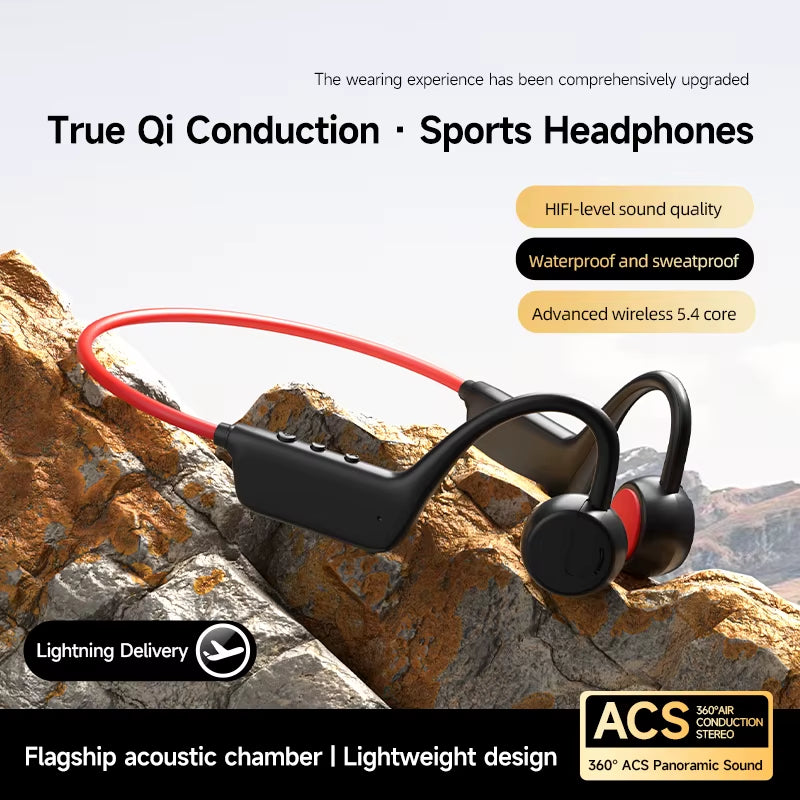 Bone Conduction Headset Wireless Swimming Sports Headphone IPX8 Bluetooth 5.4 with Mic Waterproof Exercise Fitness 2026