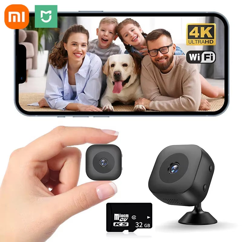 Xiaomi Mini 4K HD Camera Wifi Wireless Monitoring Security Protection Remote Monitor Camcorders Video Surveillance Smart Home