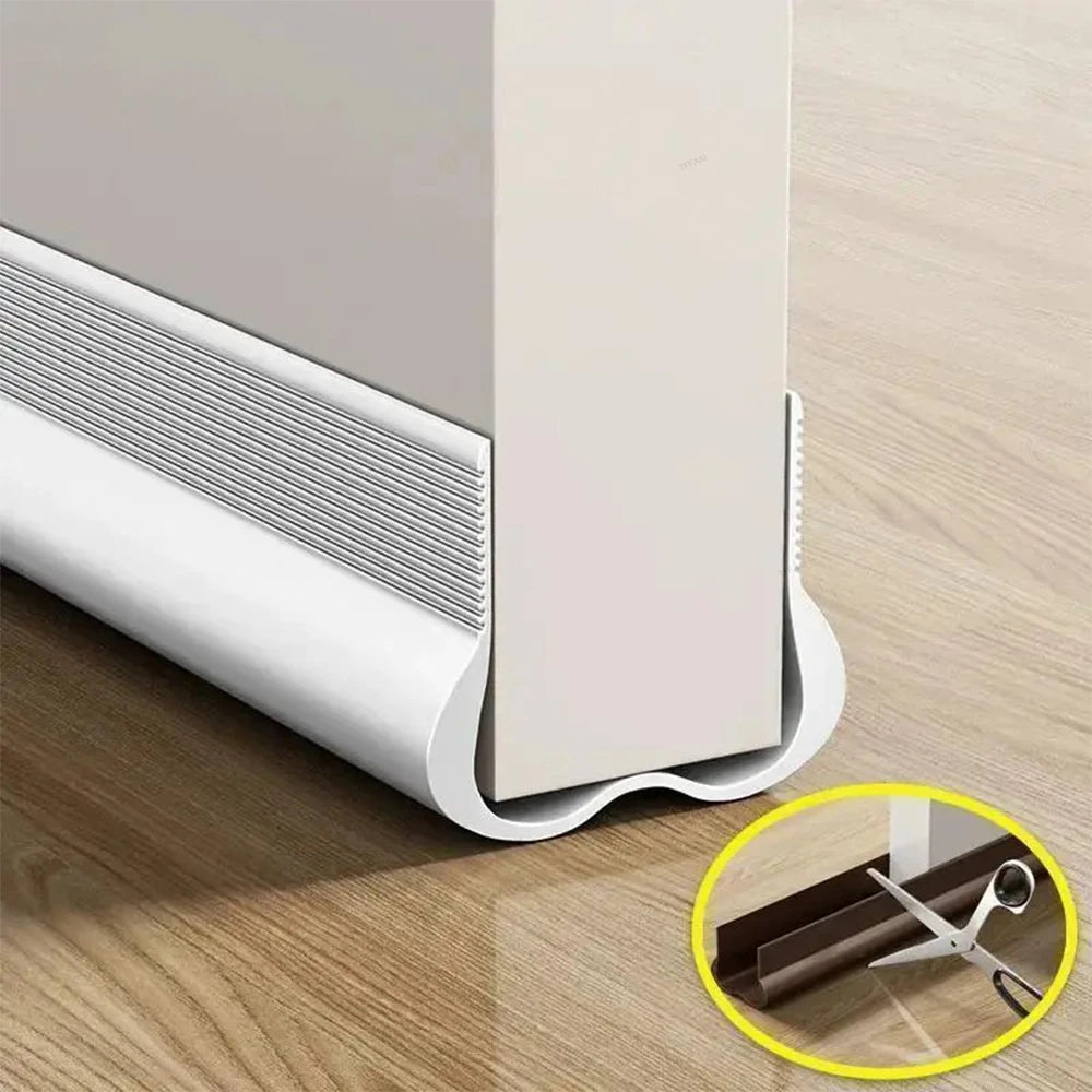 Flexible Door Bottom Sealing Strip Door Gap Soundproofing Wind and Dust Proof Weather Strip under Door Draft Stopper Tape