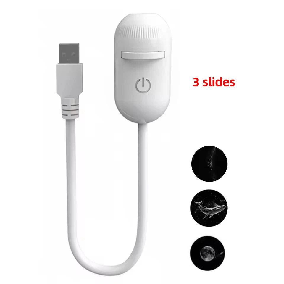 2-In-1 USB Ambient Light for Large Range Projection Atmosphere Multiple Scenes Adjustable Focus Distance Night Lighting Function