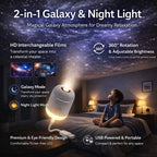 2-In-1 USB Ambient Light for Large Range Projection Atmosphere Multiple Scenes Adjustable Focus Distance Night Lighting Function