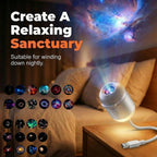 2-In-1 USB Ambient Light for Large Range Projection Atmosphere Multiple Scenes Adjustable Focus Distance Night Lighting Function