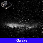 Romantic LED Starry Sky Night Light USB Powered Saturn Galaxy Projector Lamp for Car Roof Party Room Ceiling Decor Plug and Play