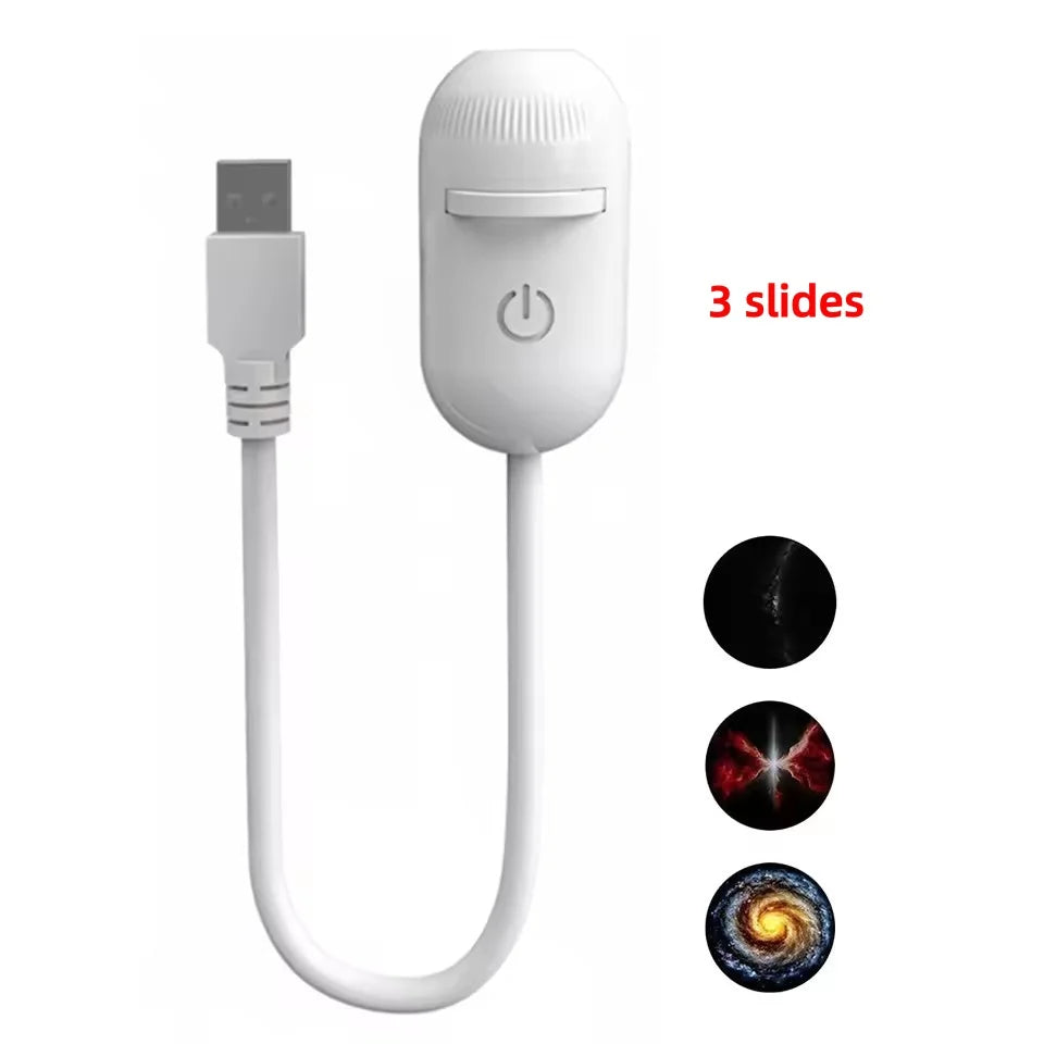 2-In-1 USB Ambient Light for Large Range Projection Atmosphere Multiple Scenes Adjustable Focus Distance Night Lighting Function