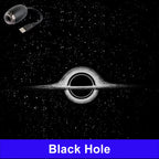 Romantic LED Starry Sky Night Light USB Powered Saturn Galaxy Projector Lamp for Car Roof Party Room Ceiling Decor Plug and Play