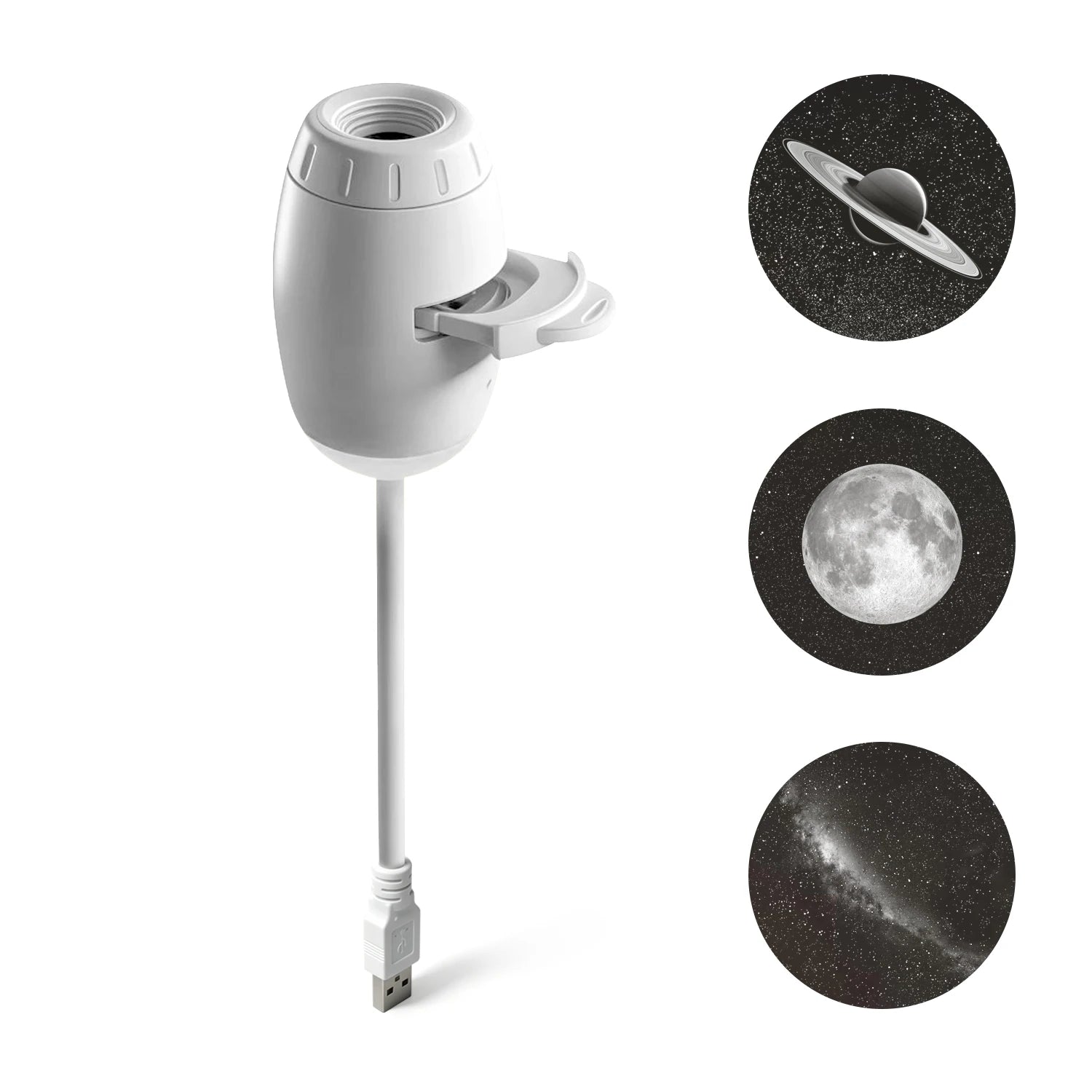 2 in 1 Usb Mini Galaxy Star Projector Night Light Optional Films Starry Sky Ambient Light for Car Home Decor for Adults and Kids