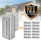 Home Security Door Reinforcement Lock - Safety Child Proof Door Locks with 8 Screws for Inward Swinging Front Doors, Extra Add a Top Lock inside Withstands 800 Lbs Deadbolt Latch, Guard Bedroom Patio