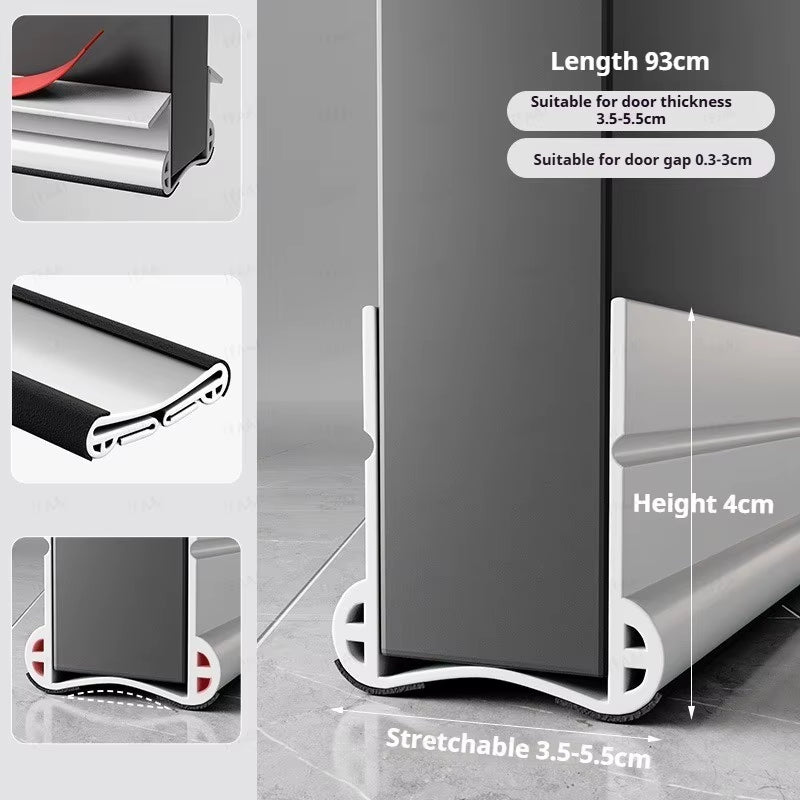 Flexible Door Bottom Sealing Strip Door Gap Soundproofing Wind and Dust Proof Weather Strip under Door Draft Stopper Tape