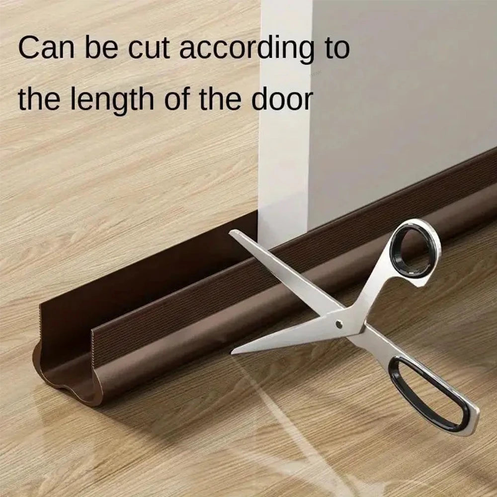 Flexible Door Bottom Sealing Strip Door Gap Soundproofing Wind and Dust Proof Weather Strip under Door Draft Stopper Tape