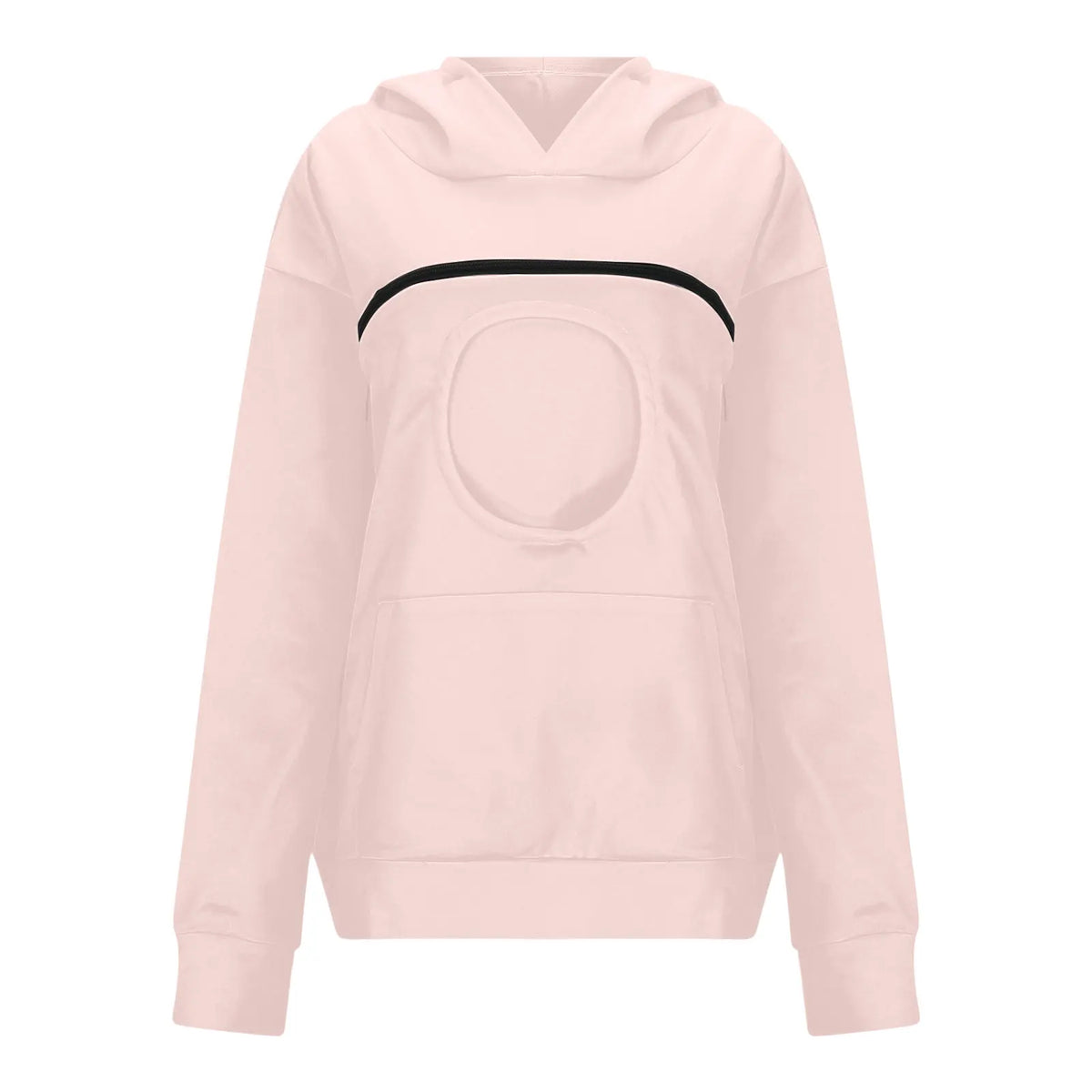 Women New Kangaroo Blackley Sweatshirt Casual Solid Color Pet Pocket Hooded Pullover Tops Pouch Cat Pockets Hoodie for Women